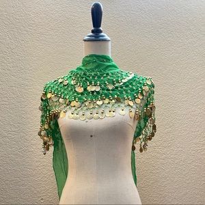 Neon Green Gypsy Scarf